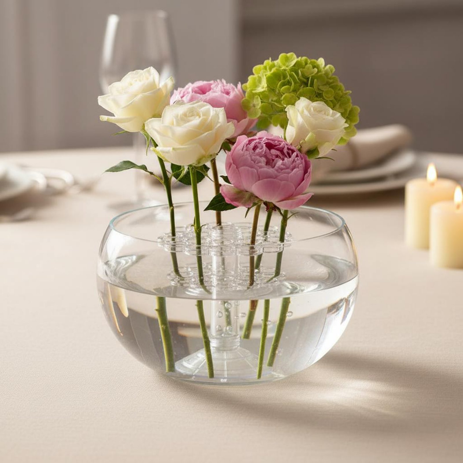 Home Decor Vase With Flowers - Многоразовый держатель для цветочных стеблей (для