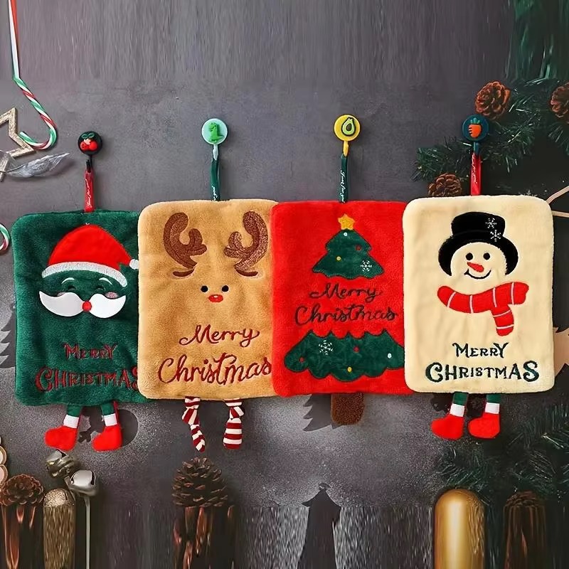 Home Decor Xmas Tree - Рождественское подвесное полотенце для рук с