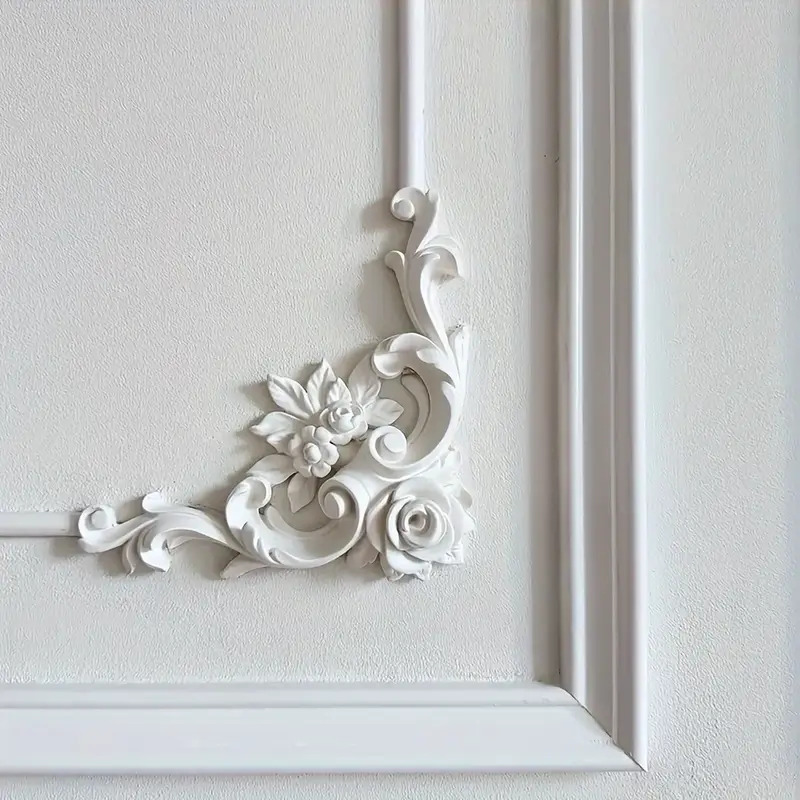 Home Decor Wall Molding - Простая в установке полиуретановый цветочный угловой