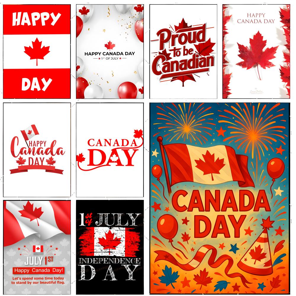 Home Decor Canada - Плакат ко Дню Канады, премиум-класса, декоративное