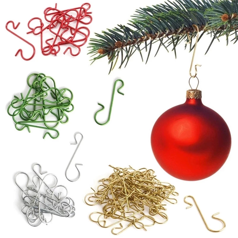 Home Decor Xmas Tree - 50 шт., крючки для рождественских украшений,