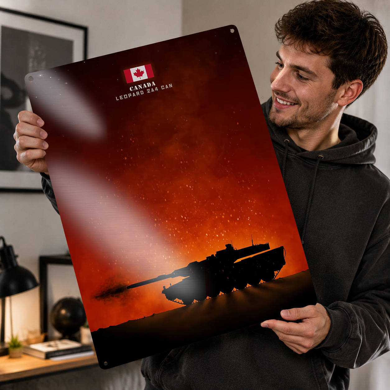 Home Decor Canada - Металлическая винтажная табличка с 3D-текстурой «Леопард