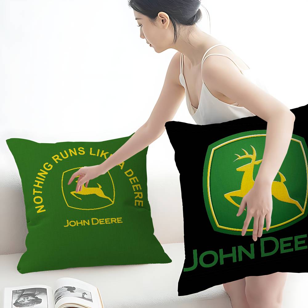 Home Decor Logo Design - Чехол для подушки с логотипом J-John-Deere