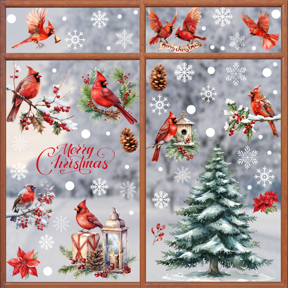 Home Decor Xmas Tree - Набор из 9 рождественских наклеек на