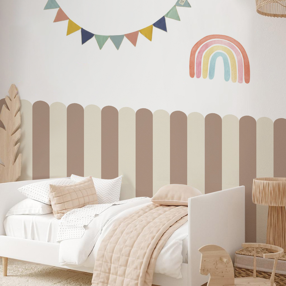 Home Decor Wallpaper - Многоцветные обои с дугой в вертикальную