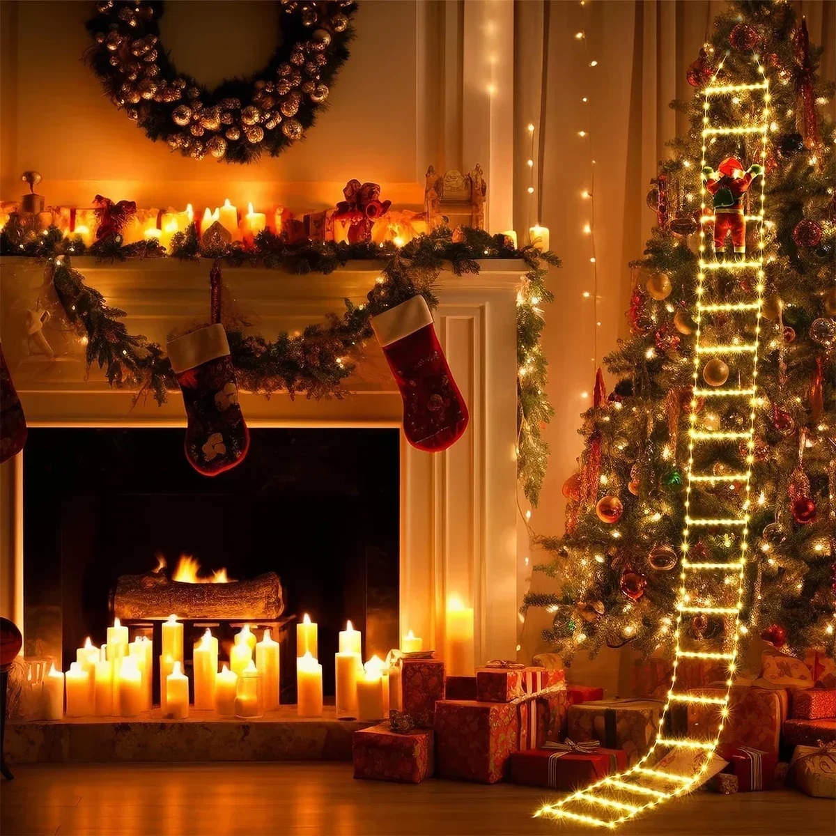 Светодиодный лестница для Деда – обзор и цена Home Decor Xmas Tree