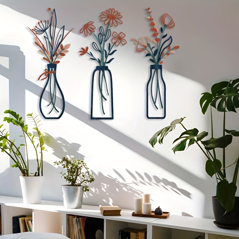 3 большие настенные скульптуры – обзор и цена Home Decor Vase With Flowers