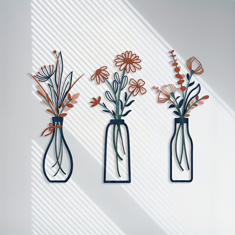 3 большие настенные скульптуры – обзор и цена Home Decor Vase With Flowers