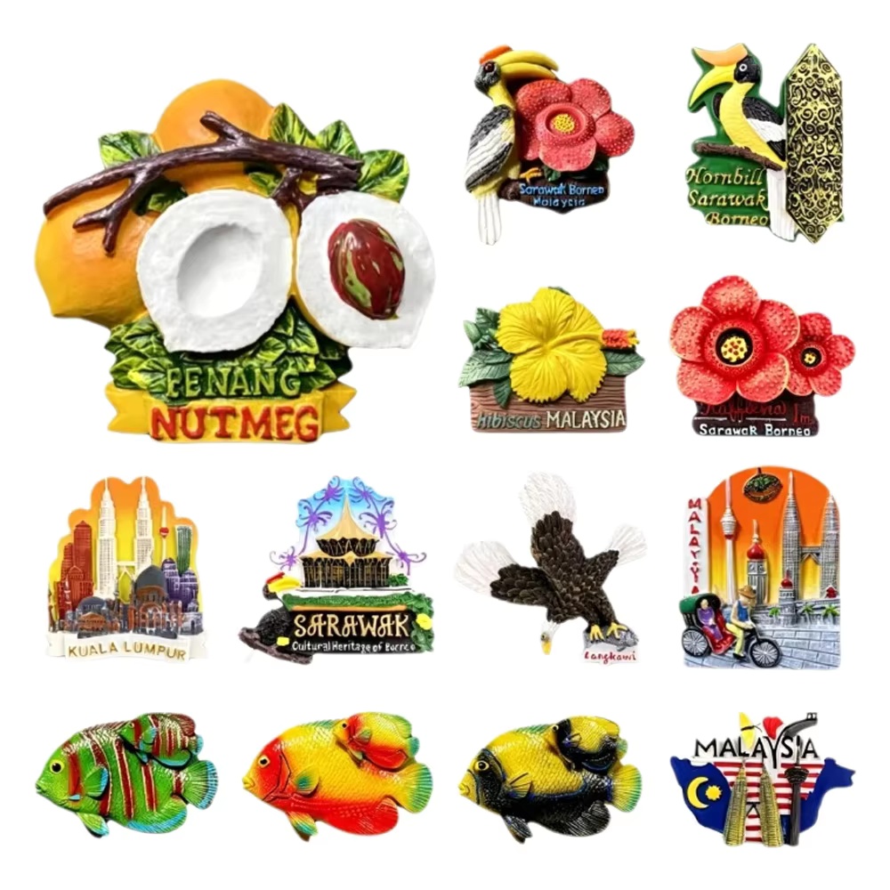 3D-магниты на холодильник из М – обзор и цена Home Decor Kuala Lumpur