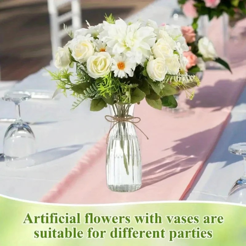 Набор прозрачных пластиковых в – обзор и цена Home Decor Vase With Flowers