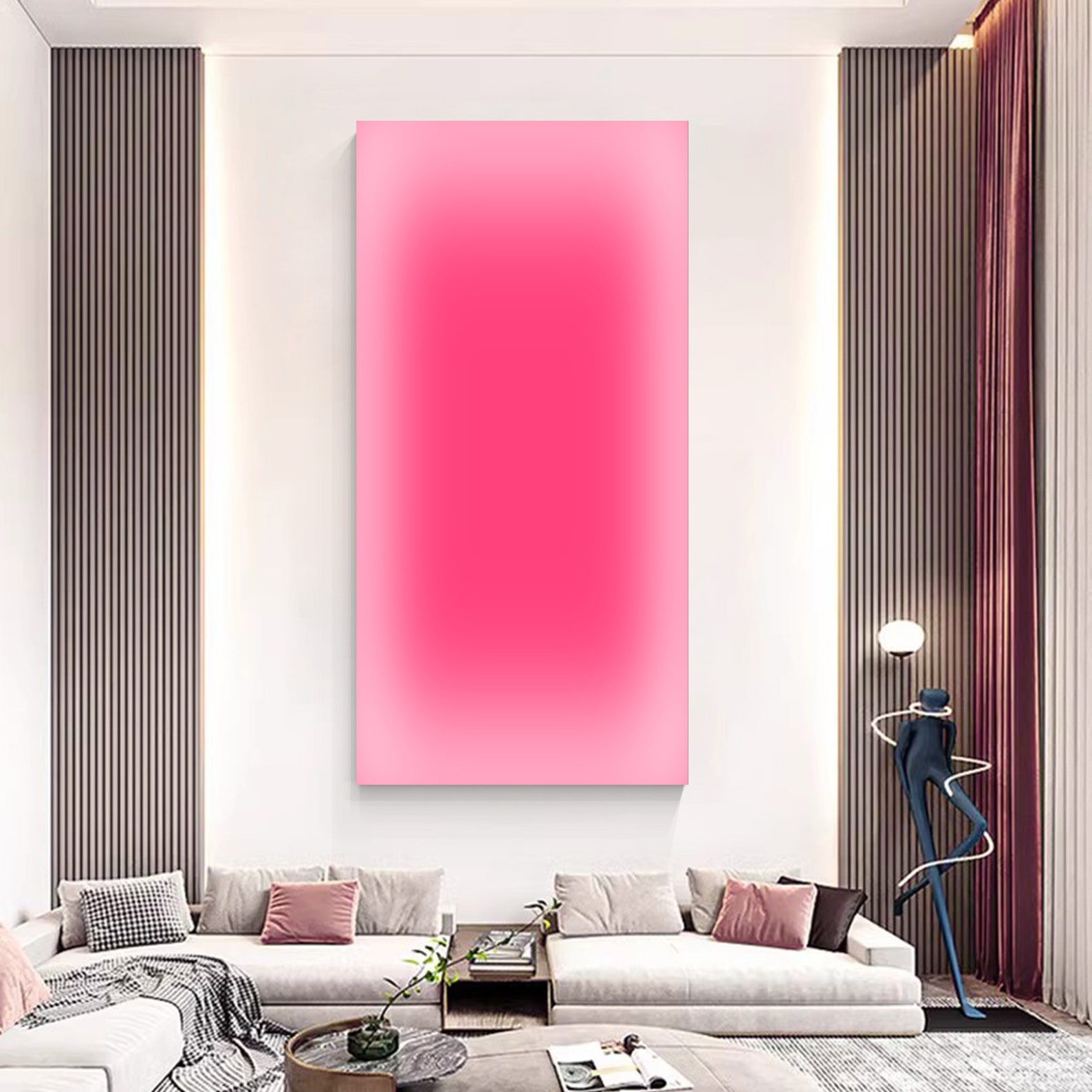 Абстрактные розовые градиентны – обзор и цена Home Decor Dopamine