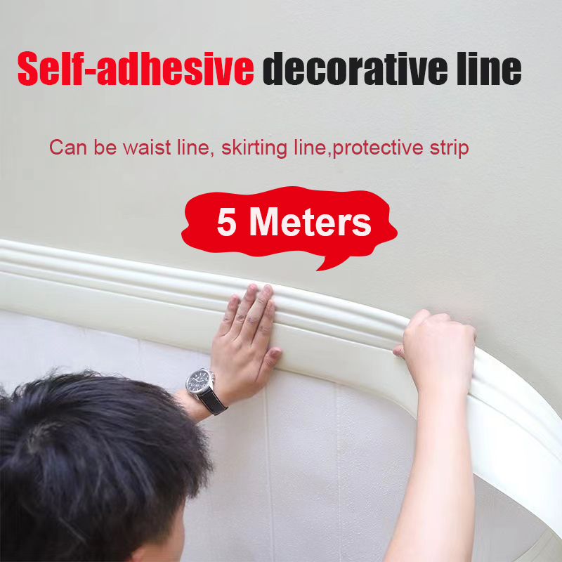 Самоклеящийся гибкий плинтус N – обзор и цена Home Decor Wall Molding
