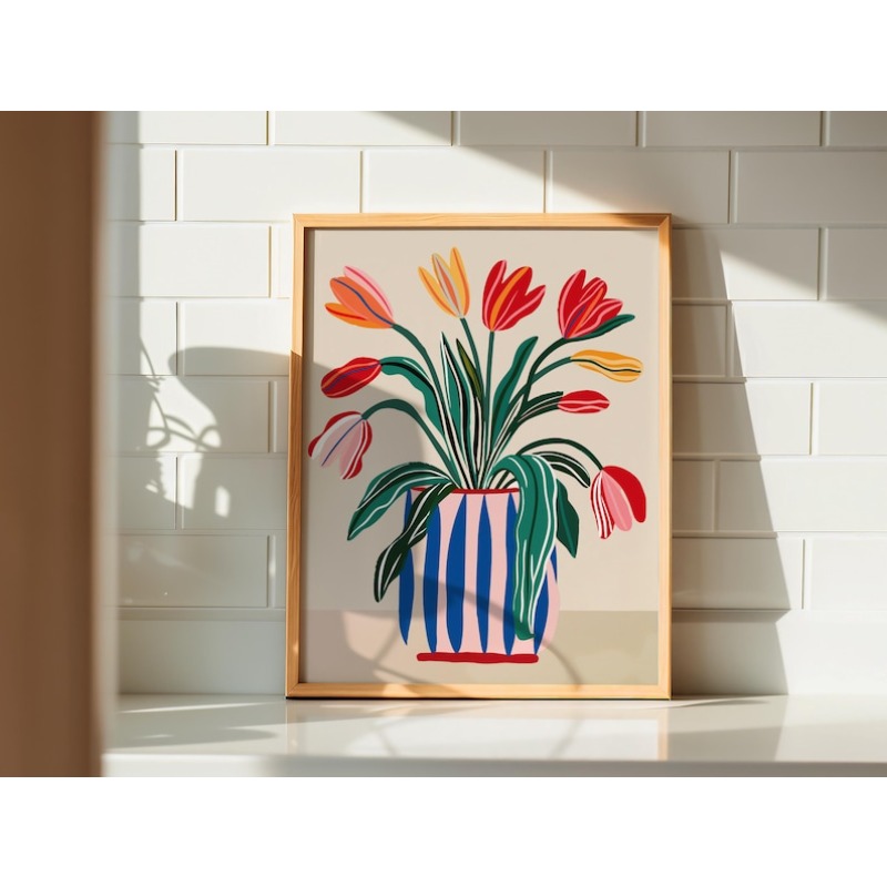 Набор из 2 картин на холсте с  – обзор и цена Home Decor Vase With Flowers