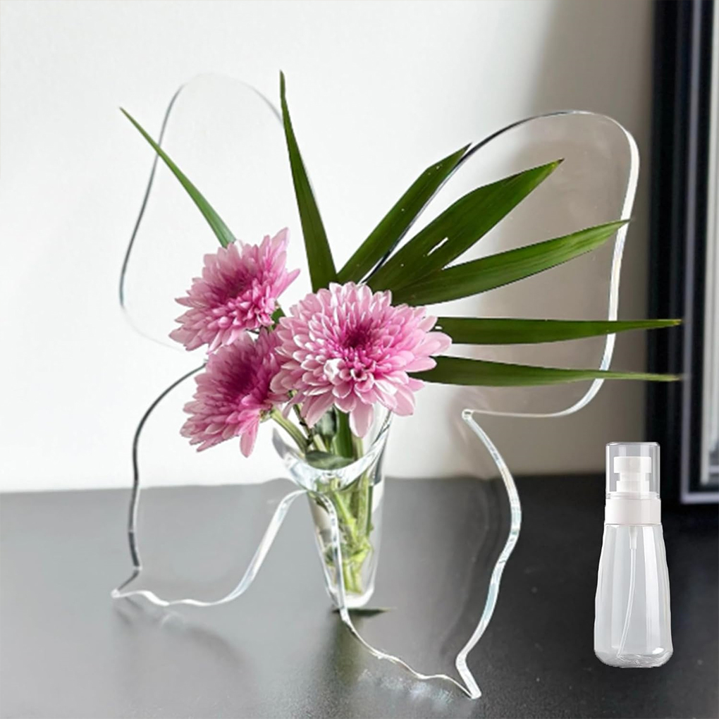 Прозрачная акриловая ваза для  – обзор и цена Home Decor Vase With Flowers