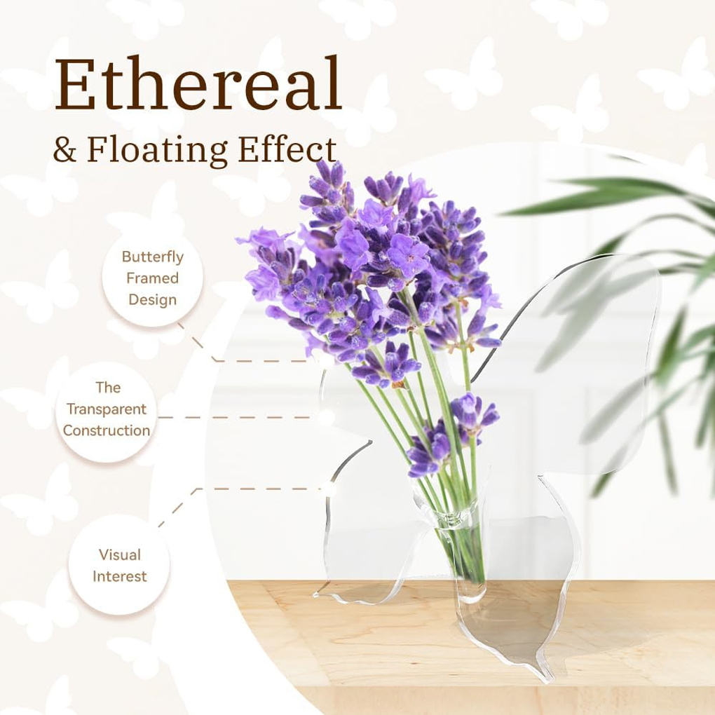 Прозрачная акриловая ваза для  – обзор и цена Home Decor Vase With Flowers