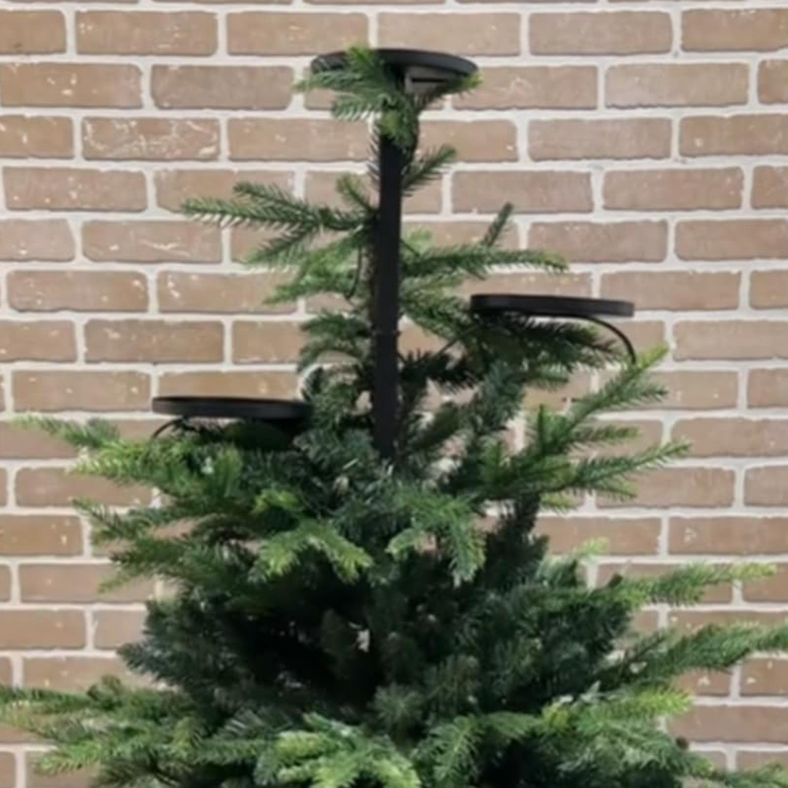 Металлический черный тройной Т – обзор и цена Home Decor Xmas Tree